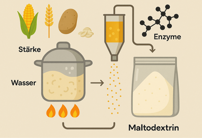 Produktion Maltodextrin