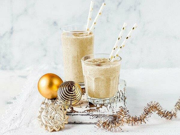 Almased Bratapfel-Shake im Glas