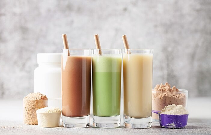 verschiedene Abnehmshakes