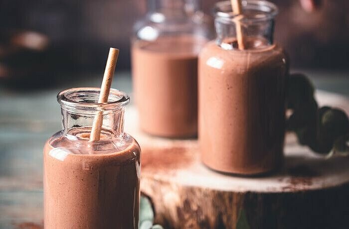 Schoko Erdnuss Shake