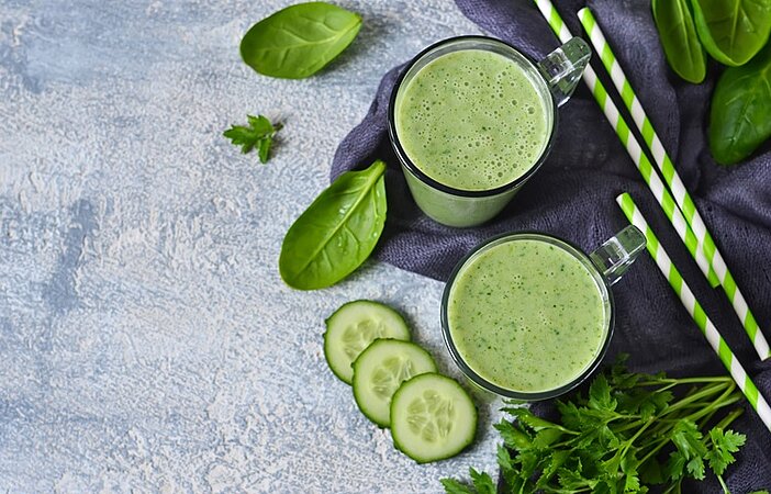 Frischer Gurkenshake